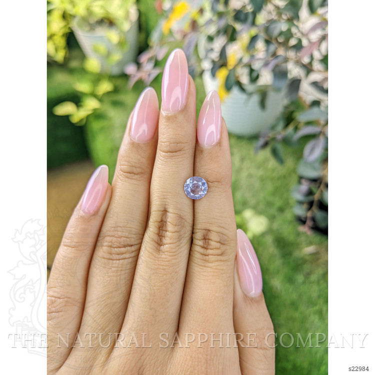 2.13 Ct. Bluish Purple Sapphire from Ceylon (Sri Lanka)