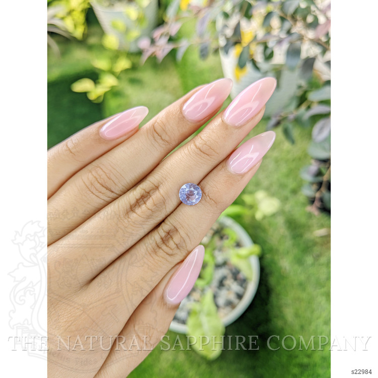 2.13 Ct. Bluish Purple Sapphire from Ceylon (Sri Lanka)