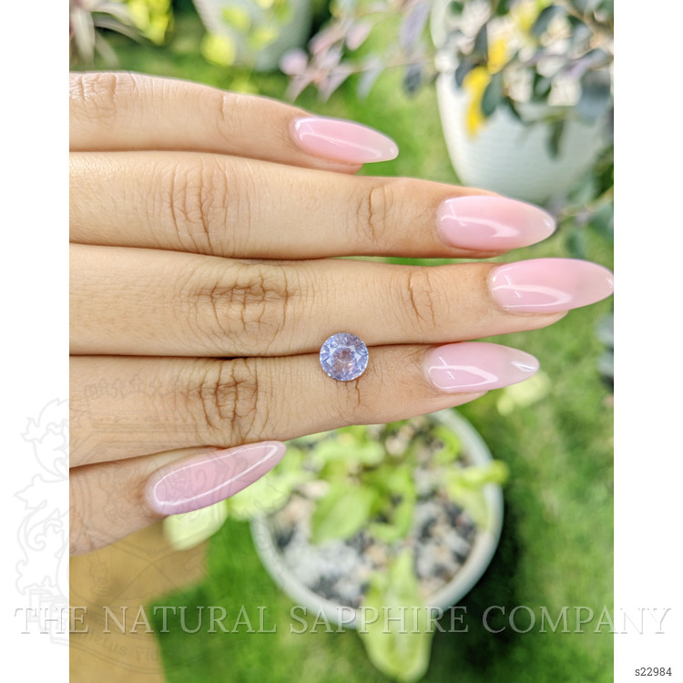 2.13 Ct. Bluish Purple Sapphire from Ceylon (Sri Lanka)