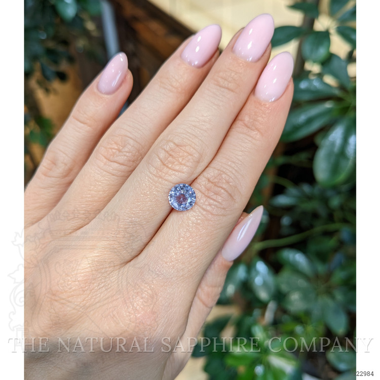 2.13 Ct. Bluish Purple Sapphire from Ceylon (Sri Lanka)