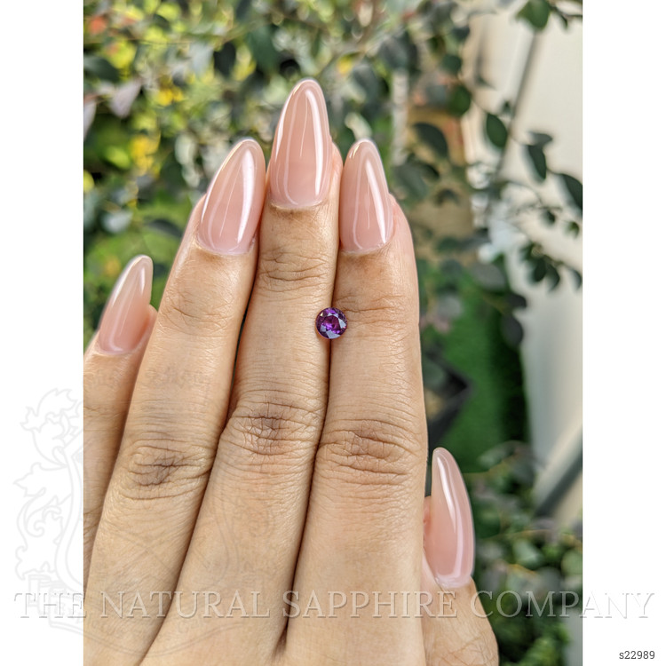 0.48 Ct. Pinkish Purple Sapphire from Ceylon (Sri Lanka)