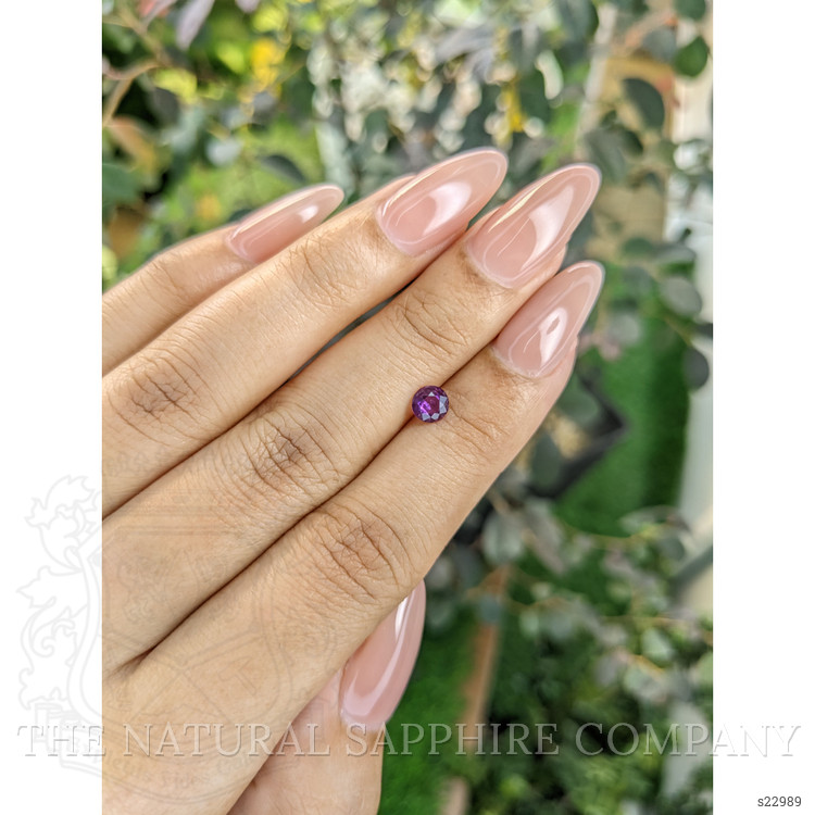 0.48 Ct. Pinkish Purple Sapphire from Ceylon (Sri Lanka)