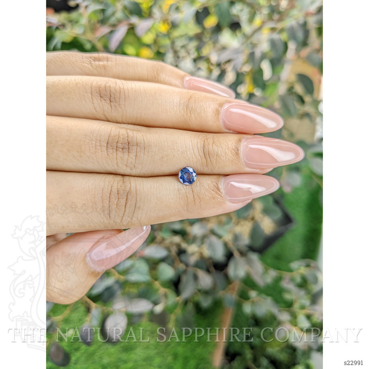0.63 Ct. Blue Sapphire from Ceylon (Sri Lanka)