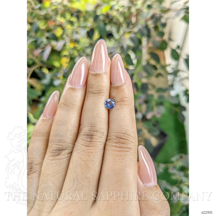 0.63 Ct. Blue Sapphire from Ceylon (Sri Lanka)