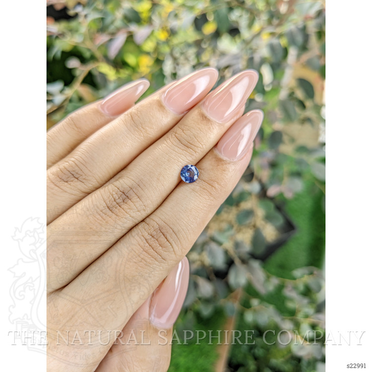 0.63 Ct. Blue Sapphire from Ceylon (Sri Lanka)