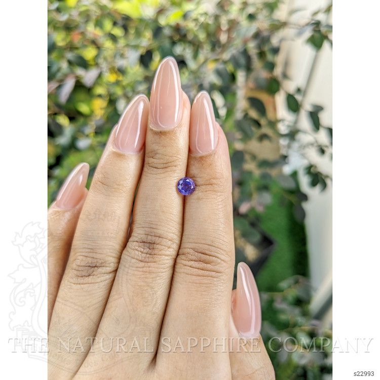 0.87 Ct. Purple Sapphire from Ceylon (Sri Lanka)