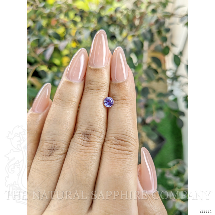 0.67 Ct. Purple Sapphire from Ceylon (Sri Lanka)