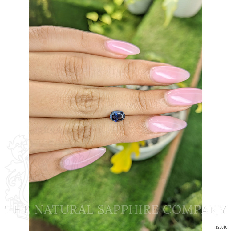 0.90 Ct. Blue Sapphire from Ceylon (Sri Lanka)