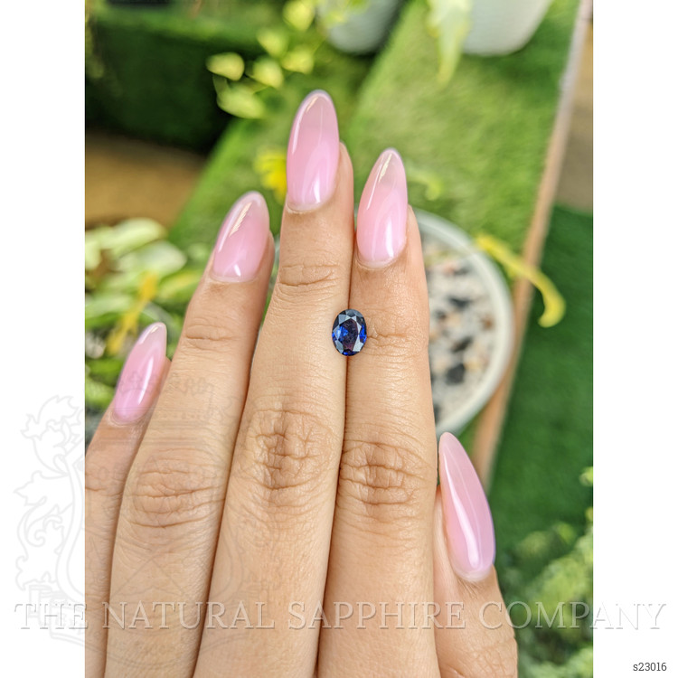 0.90 Ct. Blue Sapphire from Ceylon (Sri Lanka)