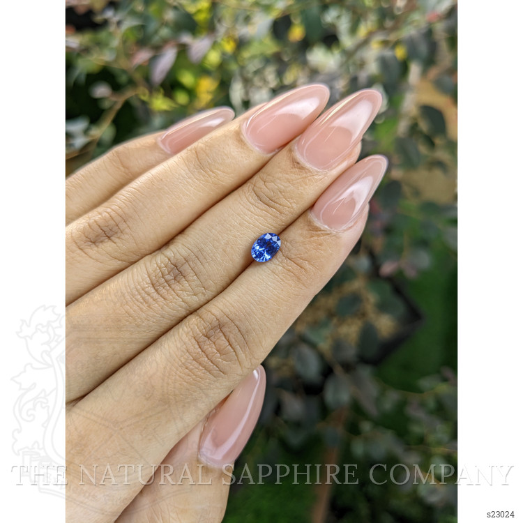 0.84 Ct. Blue Sapphire from Ceylon (Sri Lanka)