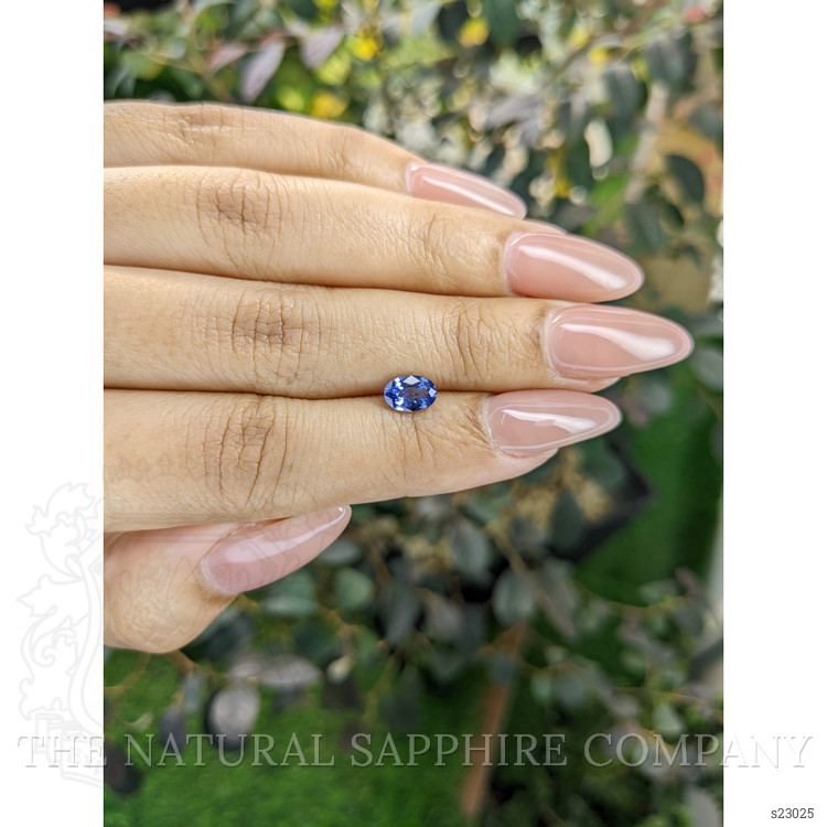 0.81 Ct. Blue Sapphire from Ceylon (Sri Lanka)