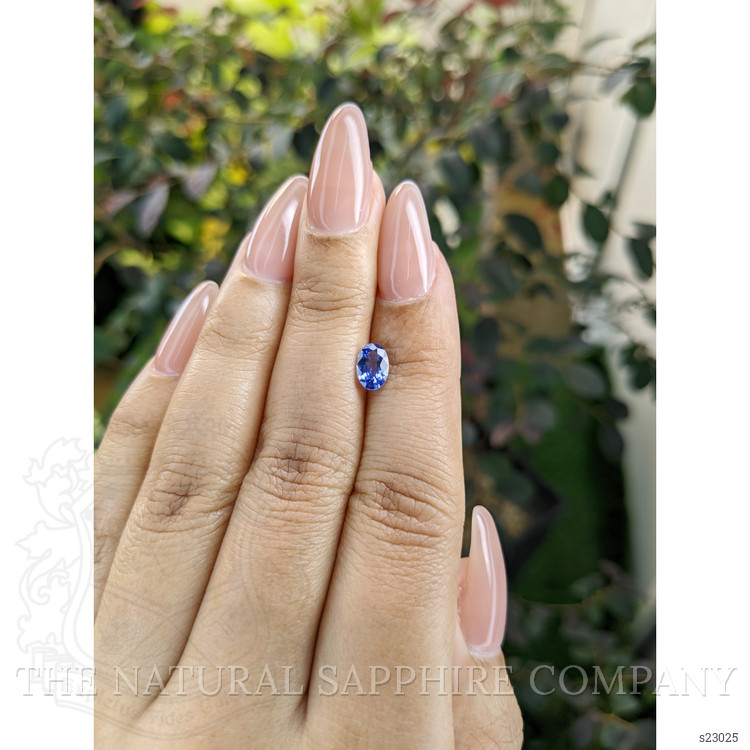0.81 Ct. Blue Sapphire from Ceylon (Sri Lanka)