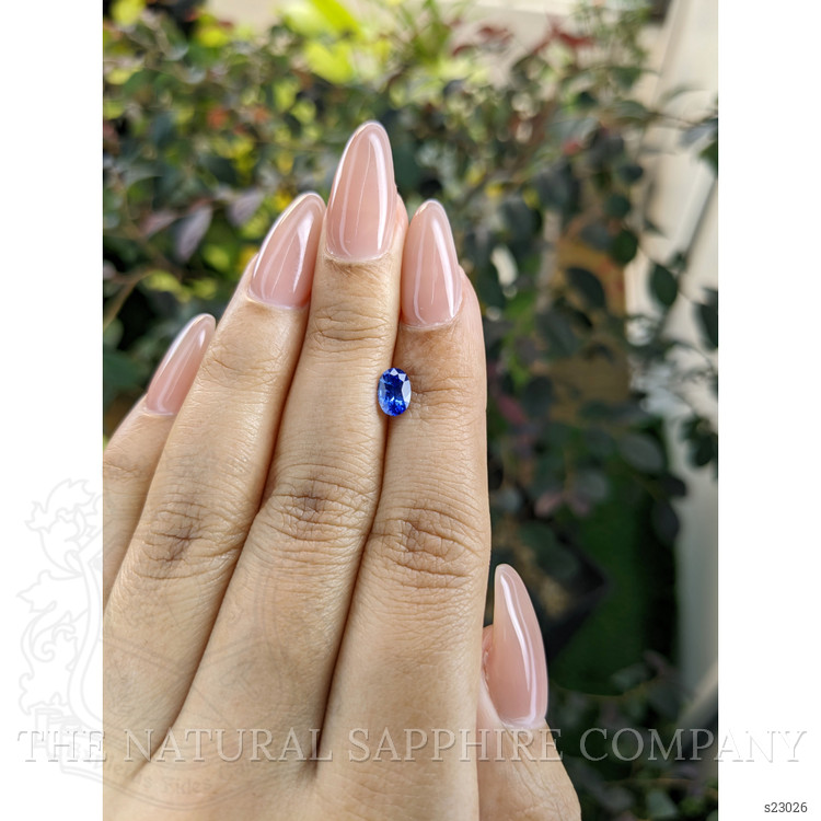 0.79 Ct. Blue Sapphire from Ceylon (Sri Lanka)