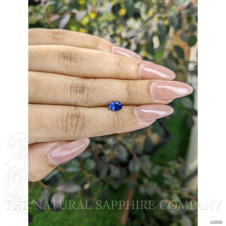 0.79 Ct. Blue Sapphire from Ceylon (Sri Lanka)