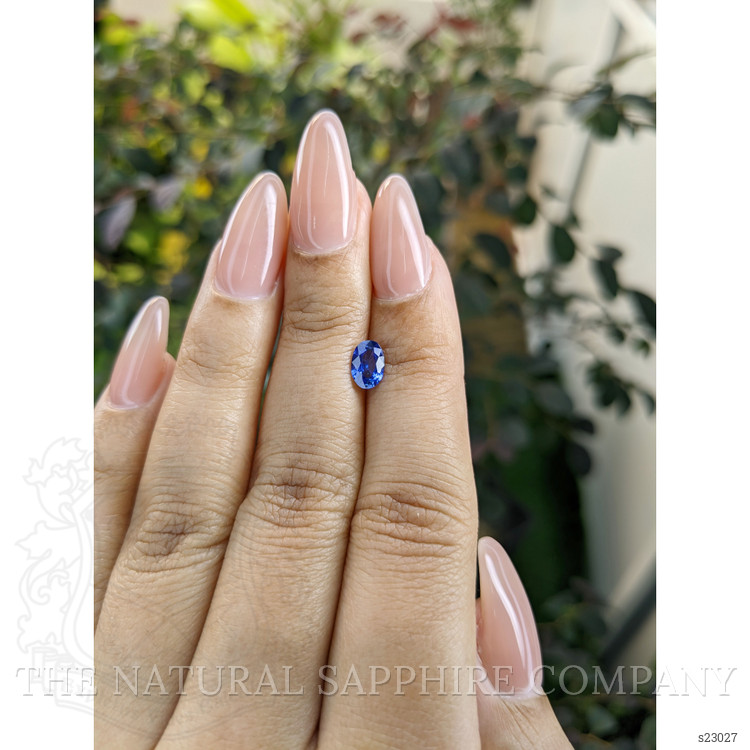 0.76 Ct. Blue Sapphire from Ceylon (Sri Lanka)