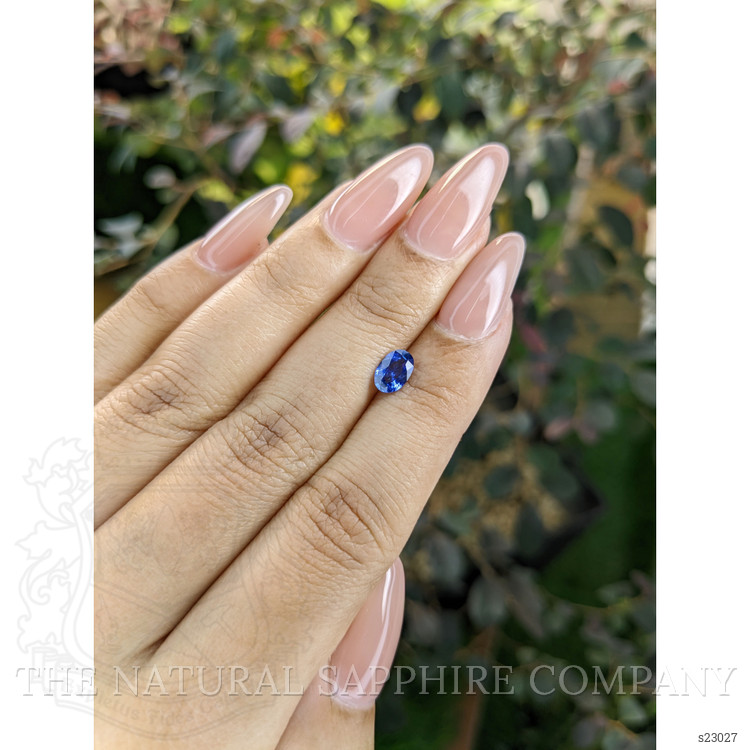 0.76 Ct. Blue Sapphire from Ceylon (Sri Lanka)