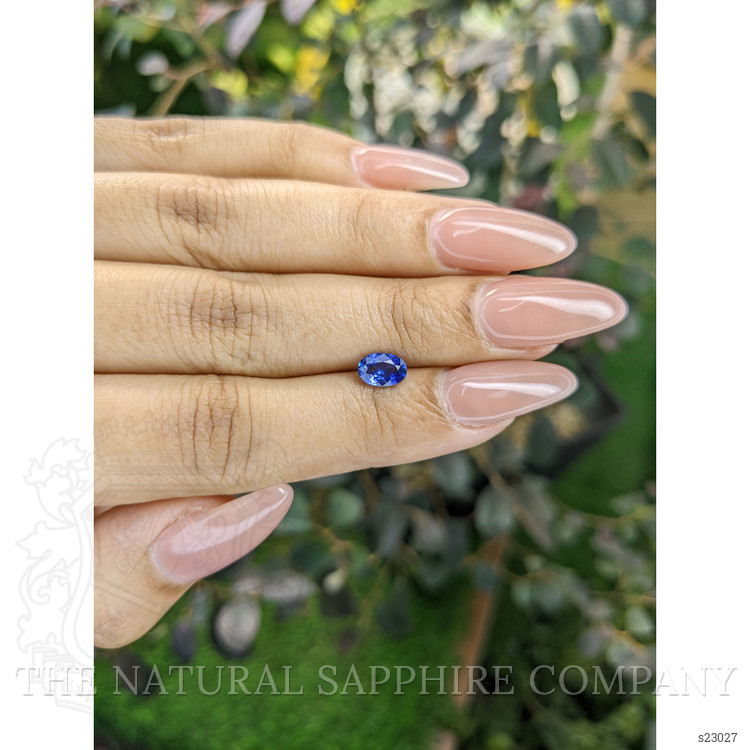 0.76 Ct. Blue Sapphire from Ceylon (Sri Lanka)