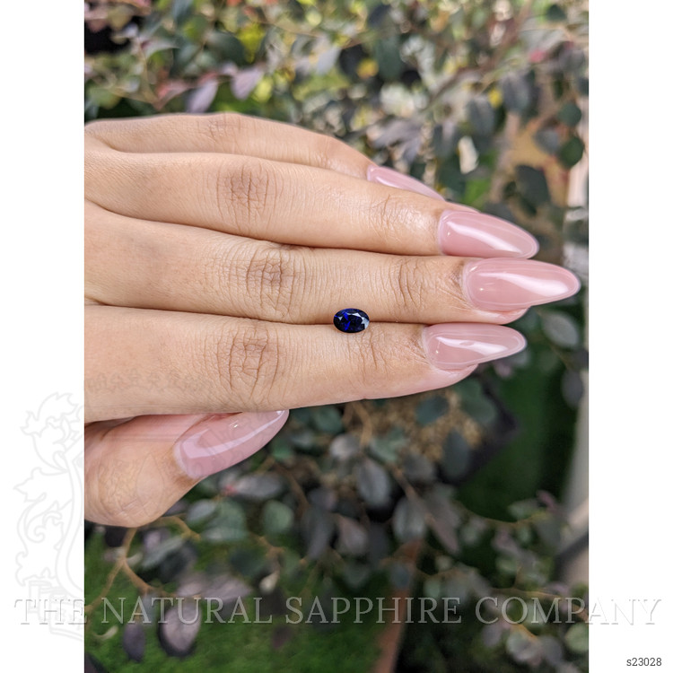 0.58 Ct. Blue Sapphire from Ceylon (Sri Lanka)