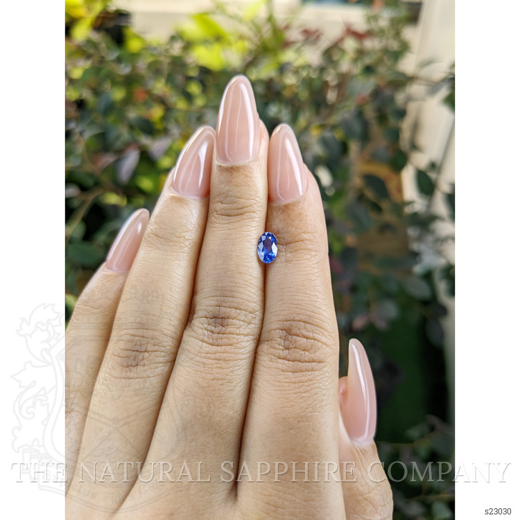 0.67 Ct. Blue Sapphire from Ceylon (Sri Lanka)