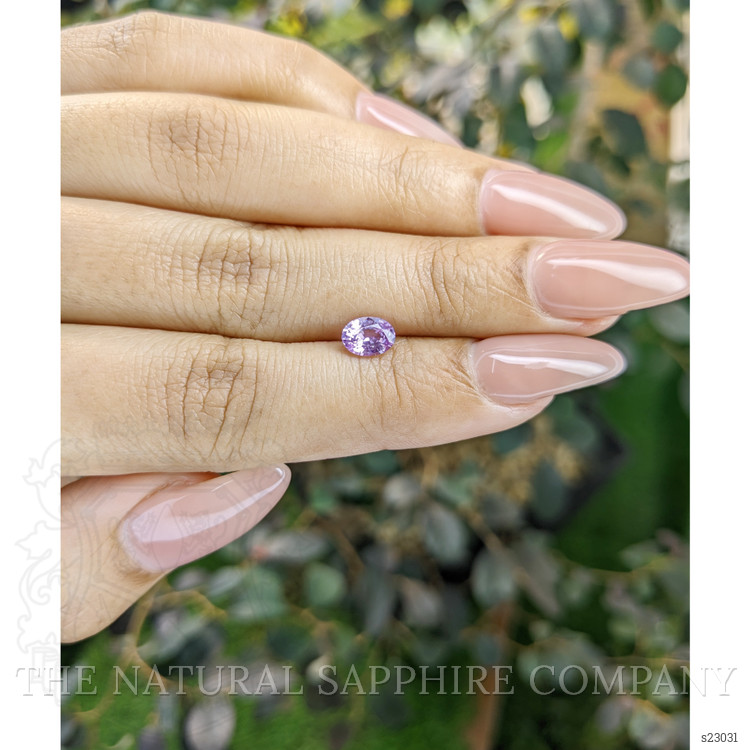 0.71 Ct. Pinkish Purple Sapphire from Ceylon (Sri Lanka)