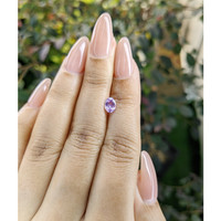 0.71 Ct. Pinkish Purple Sapphire from Ceylon (Sri Lanka) Life Style