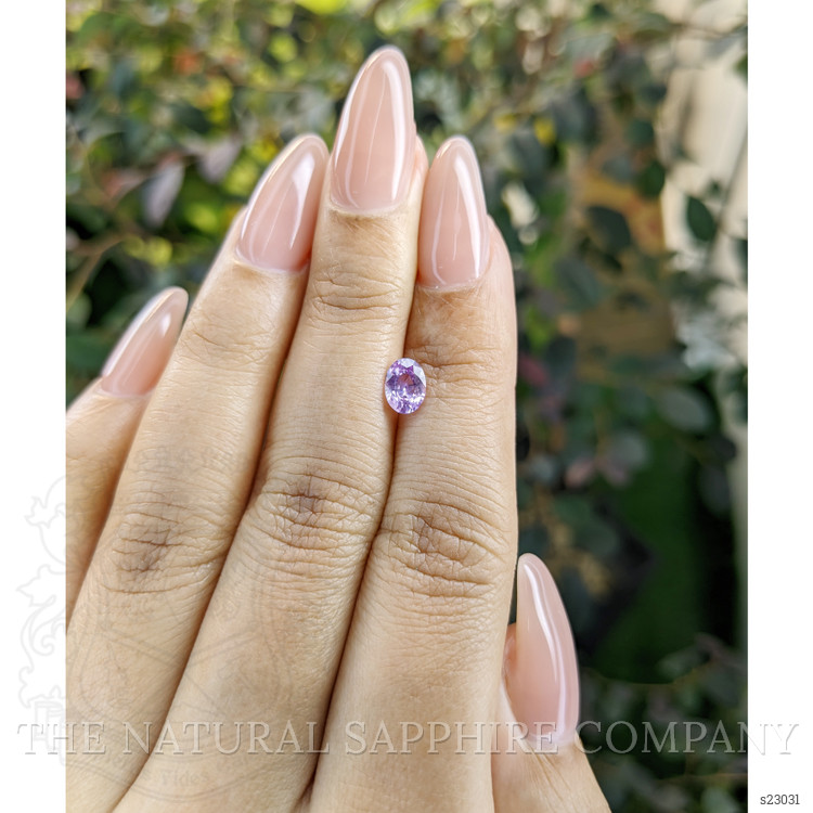 0.71 Ct. Pinkish Purple Sapphire from Ceylon (Sri Lanka)