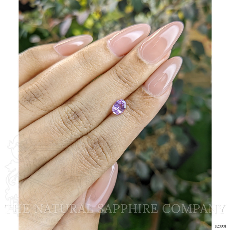 0.71 Ct. Pinkish Purple Sapphire from Ceylon (Sri Lanka)