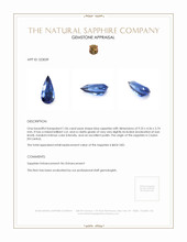 1.06 Ct. Blue Sapphire from Ceylon (Sri Lanka) Appraisal