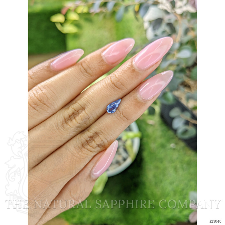 0.87 Ct. Blue Sapphire from Ceylon (Sri Lanka)