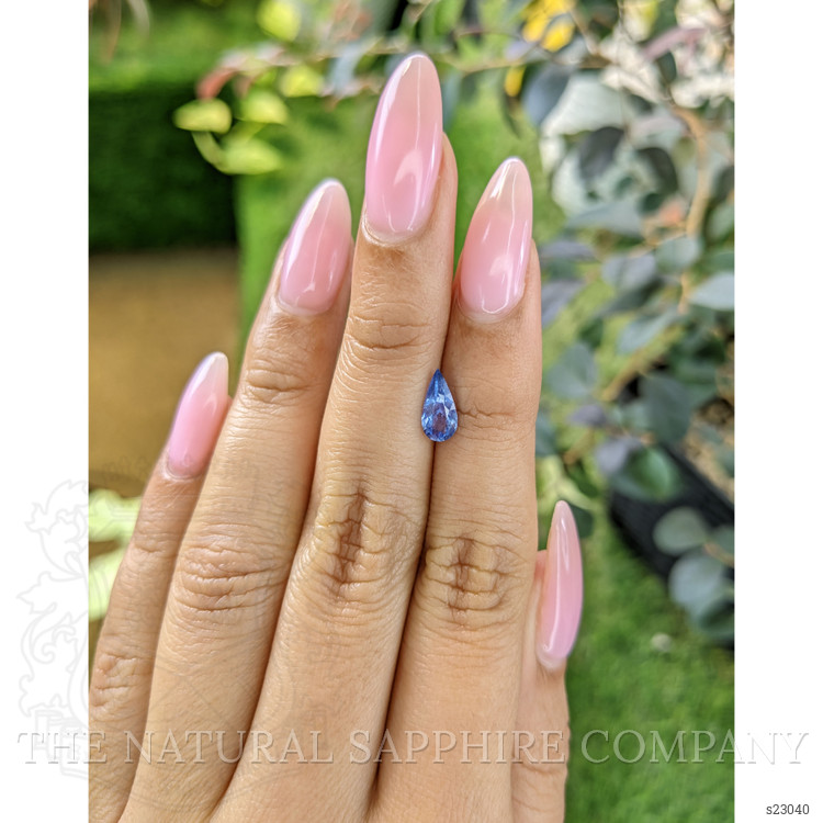 0.87 Ct. Blue Sapphire from Ceylon (Sri Lanka)