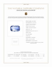 1.40 Ct. Blue Sapphire from Ceylon (Sri Lanka) Scan Report