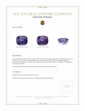 0.86 Ct. Color Change Sapphire from Ceylon (Sri Lanka) Appraisal