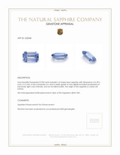 0.98 Ct. Blue Sapphire from Ceylon (Sri Lanka) Appraisal