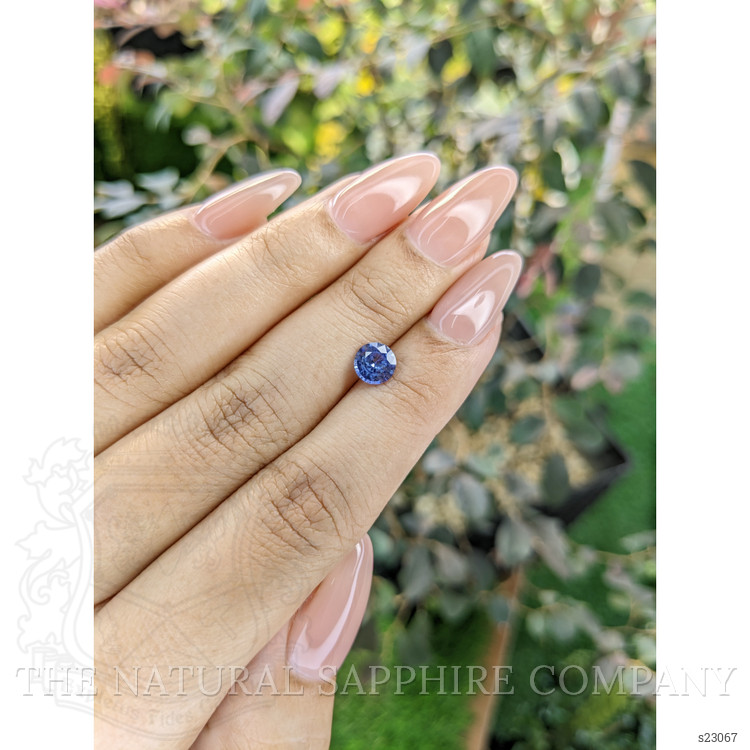 0.91 Ct. Blue Sapphire from Ceylon (Sri Lanka)