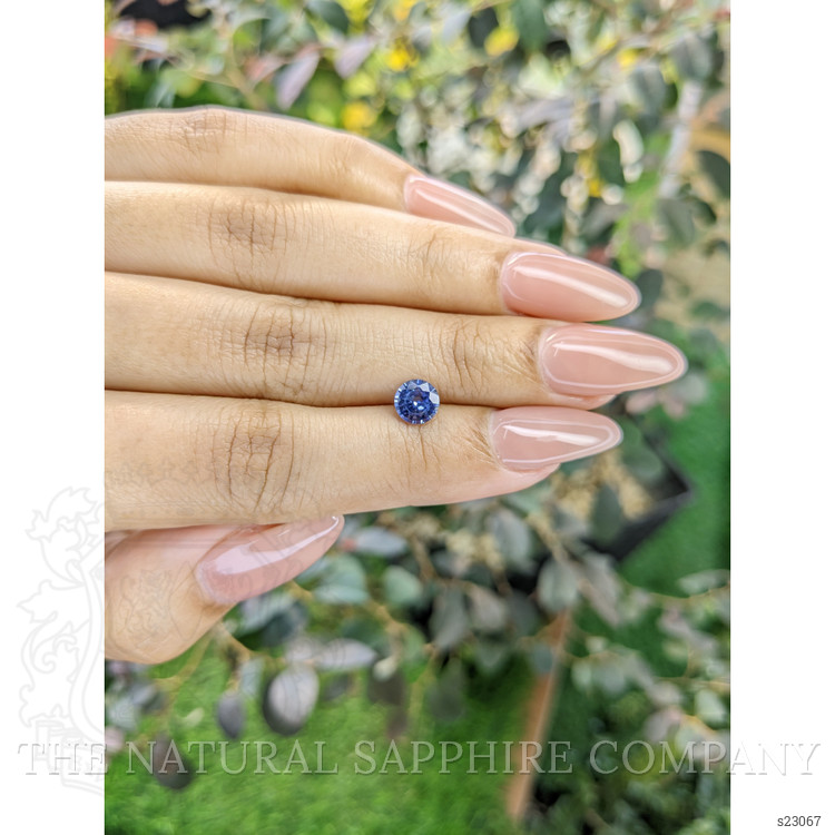 0.91 Ct. Blue Sapphire from Ceylon (Sri Lanka)