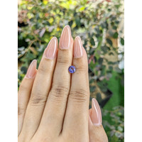 0.87 Ct. Violet Sapphire from Ceylon (Sri Lanka) Life Style