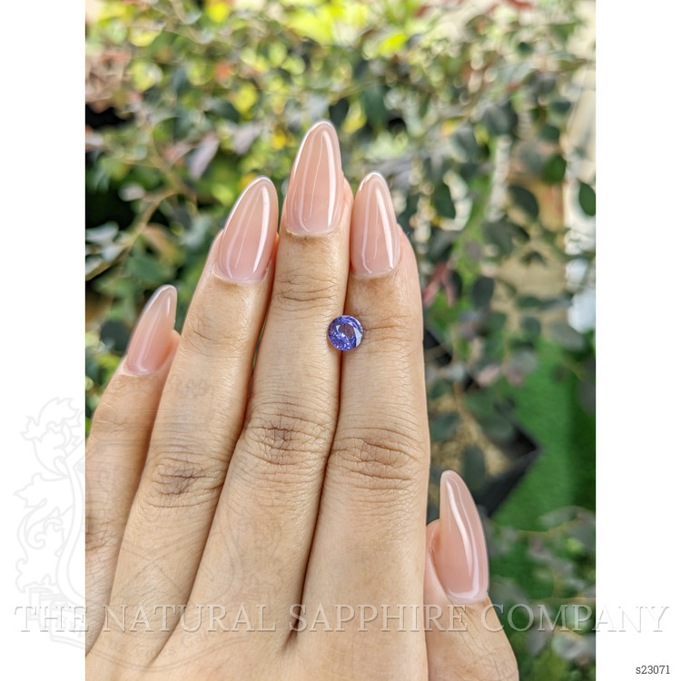 0.87 Ct. Violet Sapphire from Ceylon (Sri Lanka)