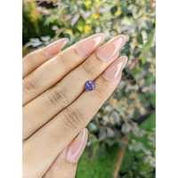0.87 Ct. Violet Sapphire from Ceylon (Sri Lanka) Life Style