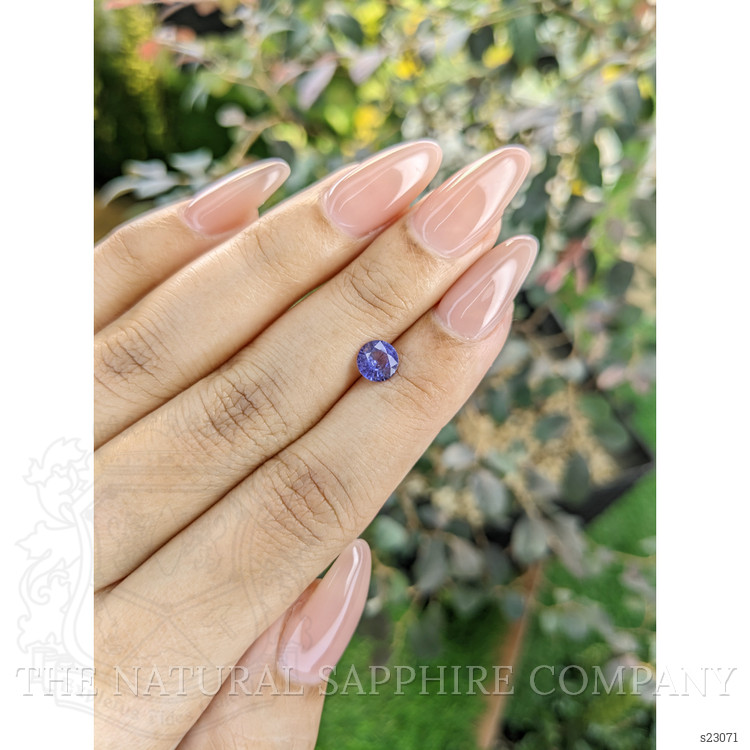 0.87 Ct. Violet Sapphire from Ceylon (Sri Lanka)