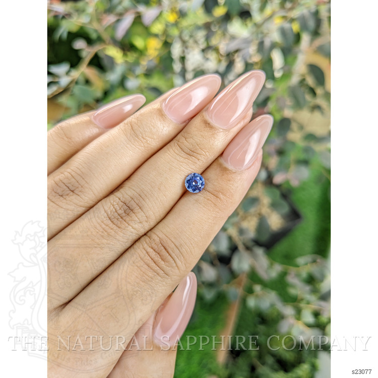 0.87 Ct. Blue Sapphire from Ceylon (Sri Lanka)