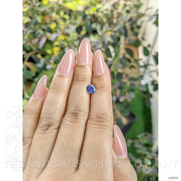 0.84 Ct. Blue Sapphire from Ceylon (Sri Lanka)