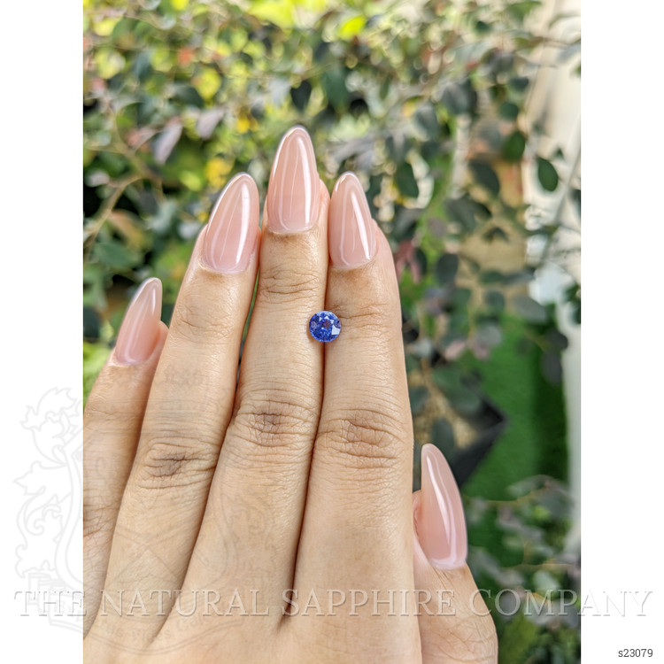 0.83 Ct. Blue Sapphire from Ceylon (Sri Lanka)