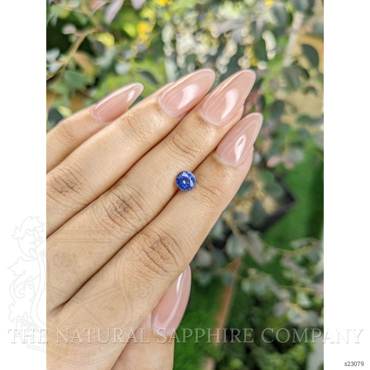 0.83 Ct. Blue Sapphire from Ceylon (Sri Lanka)