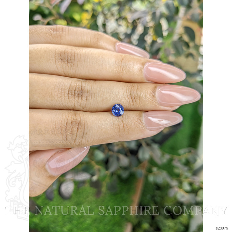 0.83 Ct. Blue Sapphire from Ceylon (Sri Lanka)
