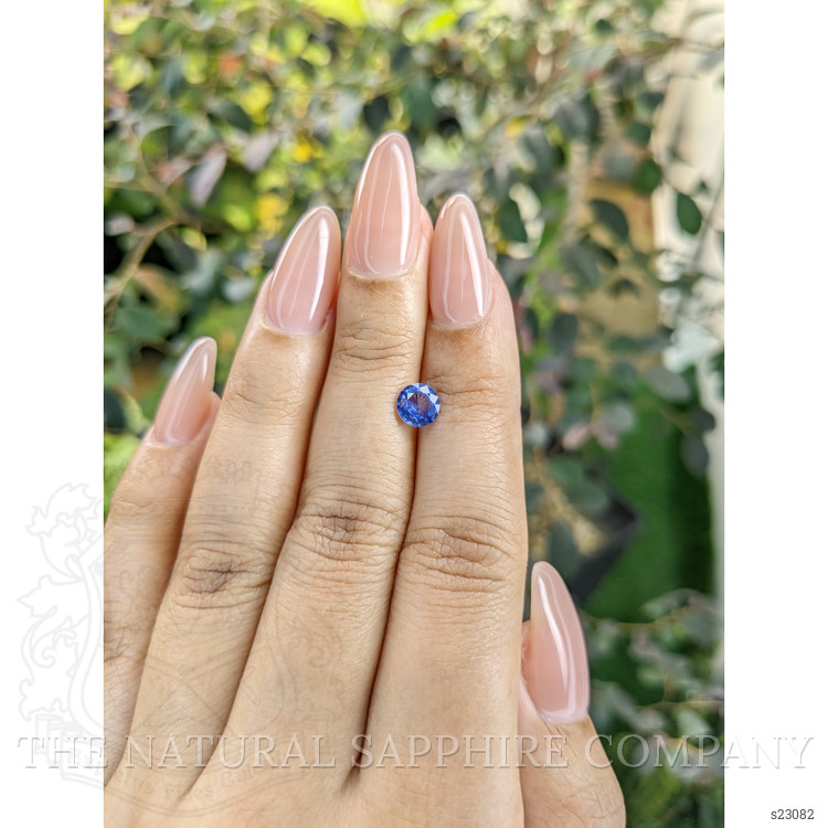 0.78 Ct. Blue Sapphire from Ceylon (Sri Lanka)