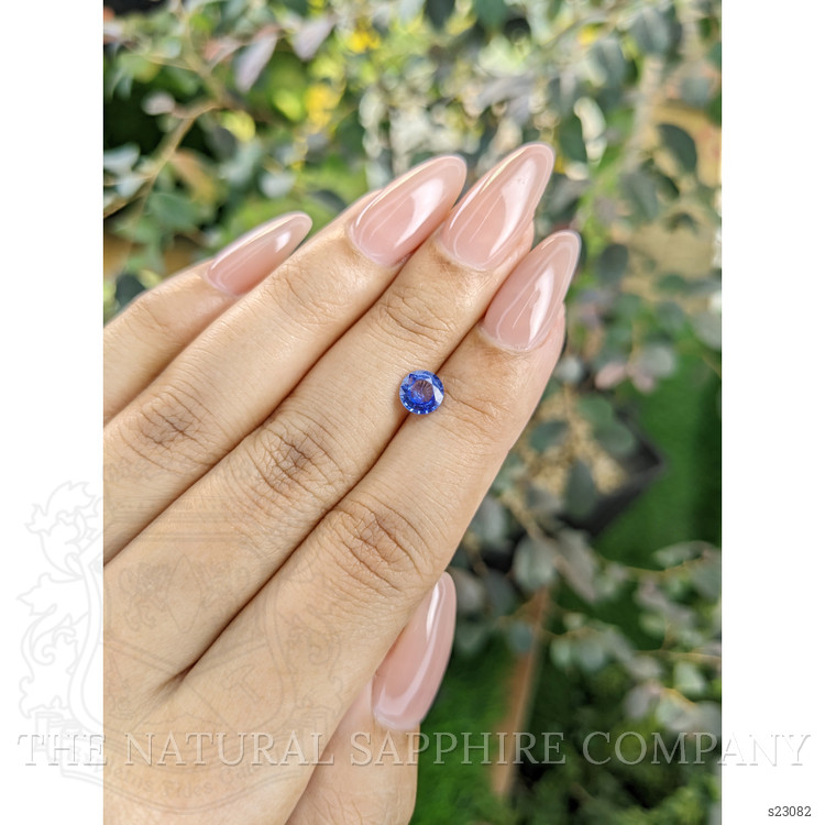 0.78 Ct. Blue Sapphire from Ceylon (Sri Lanka)
