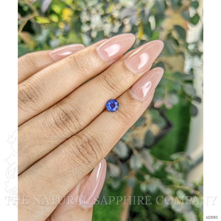 0.74 Ct. Blue Sapphire from Ceylon (Sri Lanka)