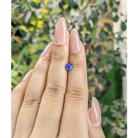 0.74 Ct. Blue Sapphire from Ceylon (Sri Lanka) Life Style