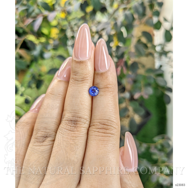 0.74 Ct. Blue Sapphire from Ceylon (Sri Lanka)