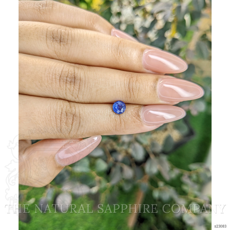 0.74 Ct. Blue Sapphire from Ceylon (Sri Lanka)
